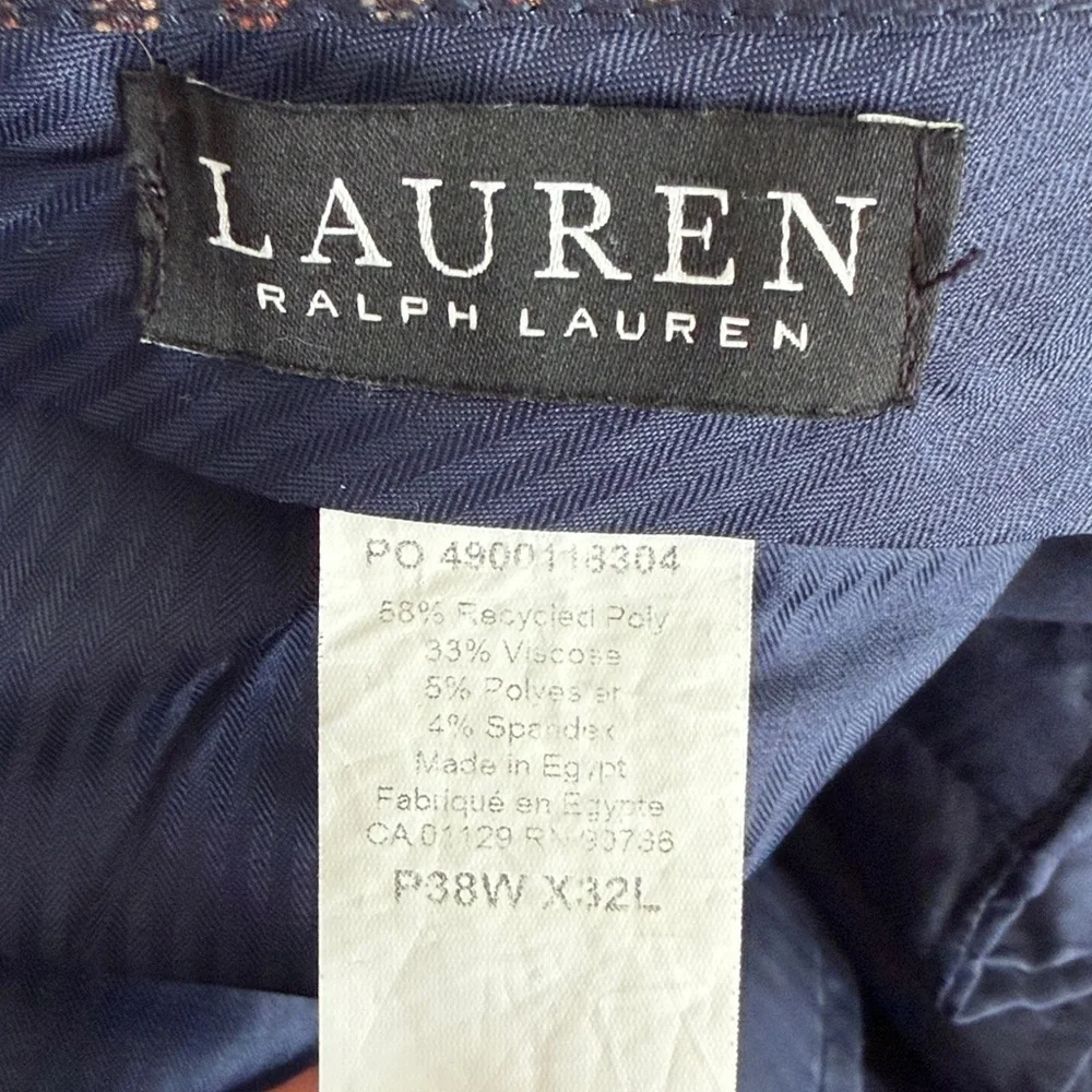 Lauren Ralph Lauren Black Label Navy‎ Dress Pants 38 x 32